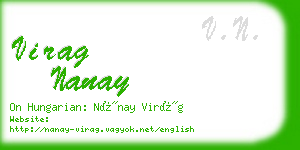 virag nanay business card